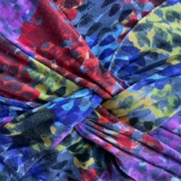 Multi-Color Cable & Gauge Cross Knot Tank, Size Small - Picture 3 of 10